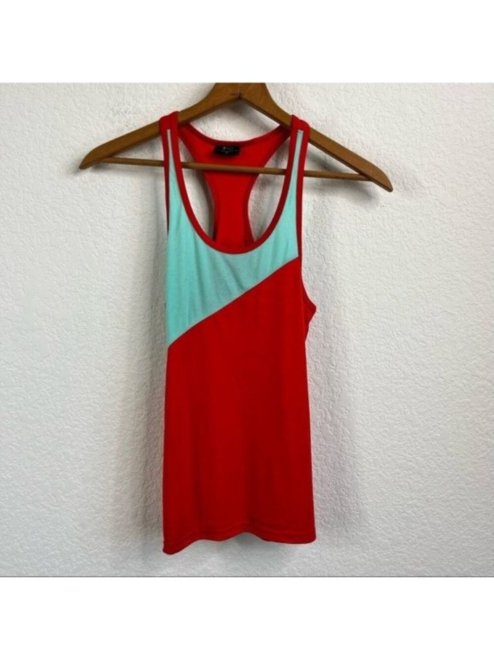 Splits59 Contrast Racerback Mint Tomato Yoga Tank